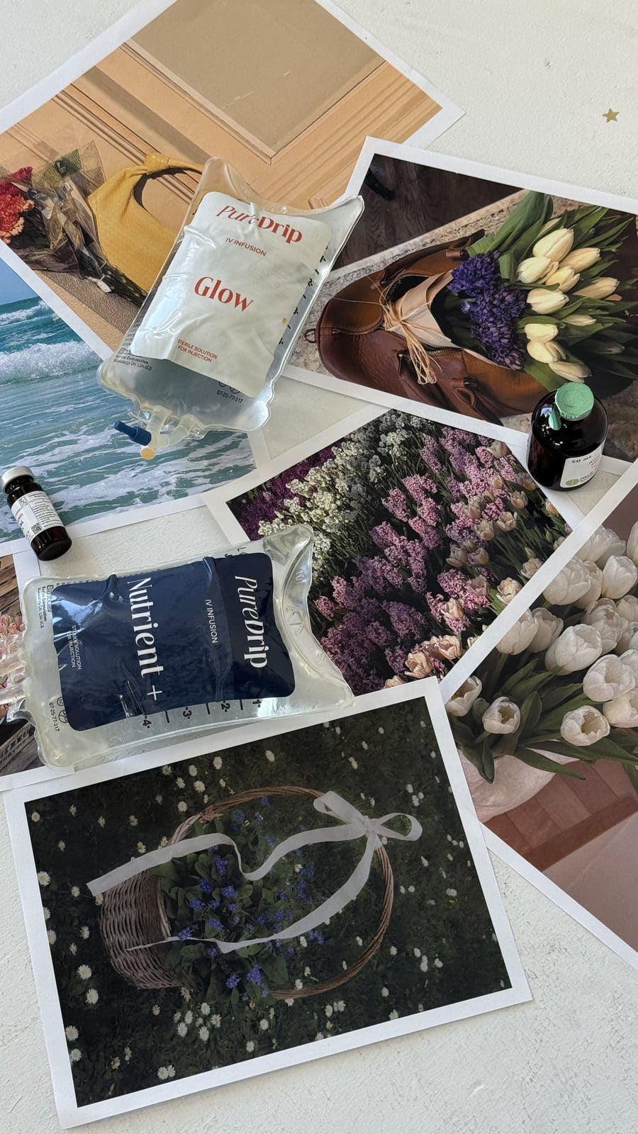 Pure Drip brochures with booking details